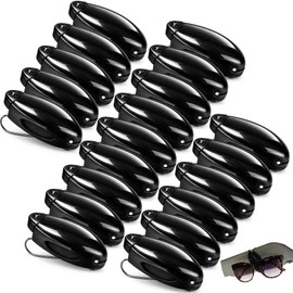 Frienda 5 Pcs Auto Car Vehicle Sun Visor Clip Holder Sunglasses Holder for Eyeglasses Mount Ticket Card Clip for Car Accessories (Black)