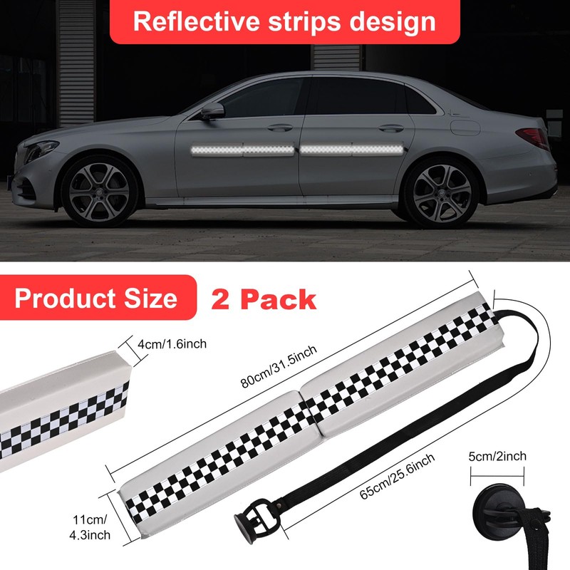 Magnetic Car Door Dent Protector for Non-Aluminum Door Removable Soft