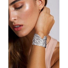 Gold Bangles for Women Gold Cuff Bracelet Women Chunky Bracelets Irregular Wrist Cuff Wrap Bracelet for Women Party Jewelry Birthday Gift