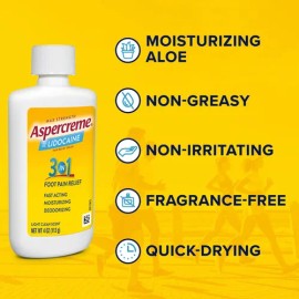 Aspercreme Crema Alivio Del Dolor De Pies Con Lidocaína 113g