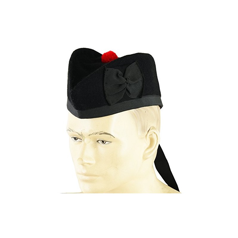 Scottish Glengarry Wool Piper Hat 4 Kilts Army Bagpipe (62