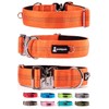 SparklyPets Heavy Duty Wide Dog Collar with Quick Release Chrome