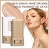 Concealer Foundation Stick,Contour Stick Solid Tinted Moisturizing Serum,Foundation Full Coverage
