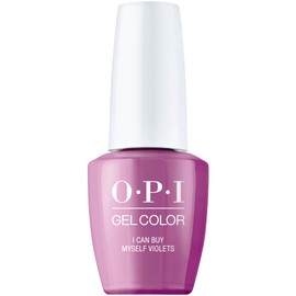 OPI GelColor I Can Buy Myself Violets | Opaque Dark Purple Crème UV Cure Gel Nail Polish | My Me Era Collection