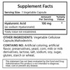 ML Naturals Premium Hyaluronic Acid 100 mg 120 Vegetable Capsules,