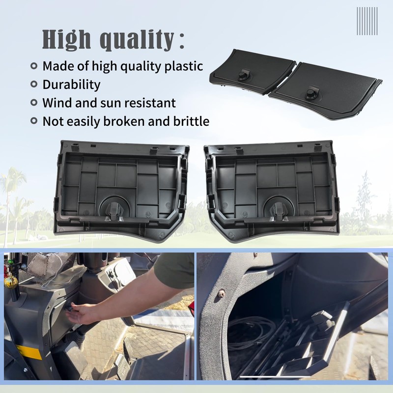 Golf Cart Glove Box Door Set Kit Compatible with Kandi