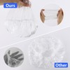 200PCS Disposable Shower Caps, Plastic Elastic Bath Cap Waterproof Hair