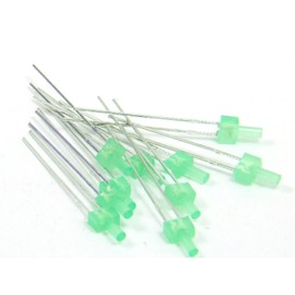 POPESQ® Pack of 10 x LED 2 mm Green #A5051