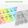 Opret Pill Box Organiser 7 Day for AM PM, Pill