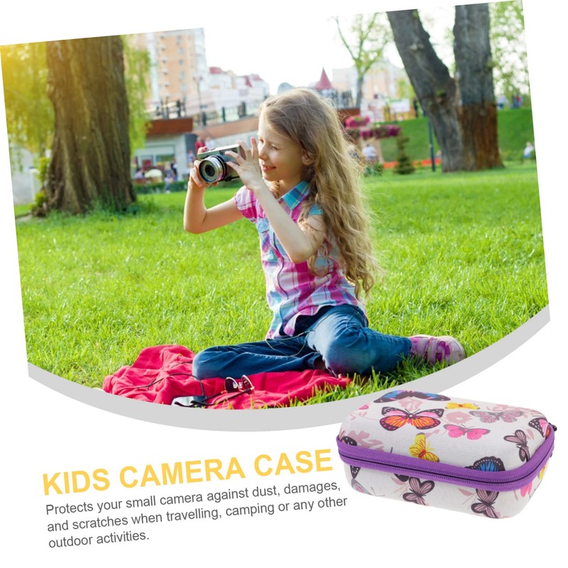 Operitacx 15Grid Camera Case Cute Portable Carrying Bag with Zipper