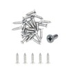 500X NUZAMAS 6G*25 304 Stainless Steel Self-Tapping Screws Cross Flat
