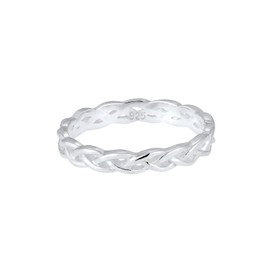 Elli Women's Braided Infinity Knot Trend Ring in 925 Sterling Silver, 54, Sterling Silver, None