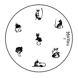 Original MoYou Nail Art Image Stamp Plate Number 65 Manicure Design