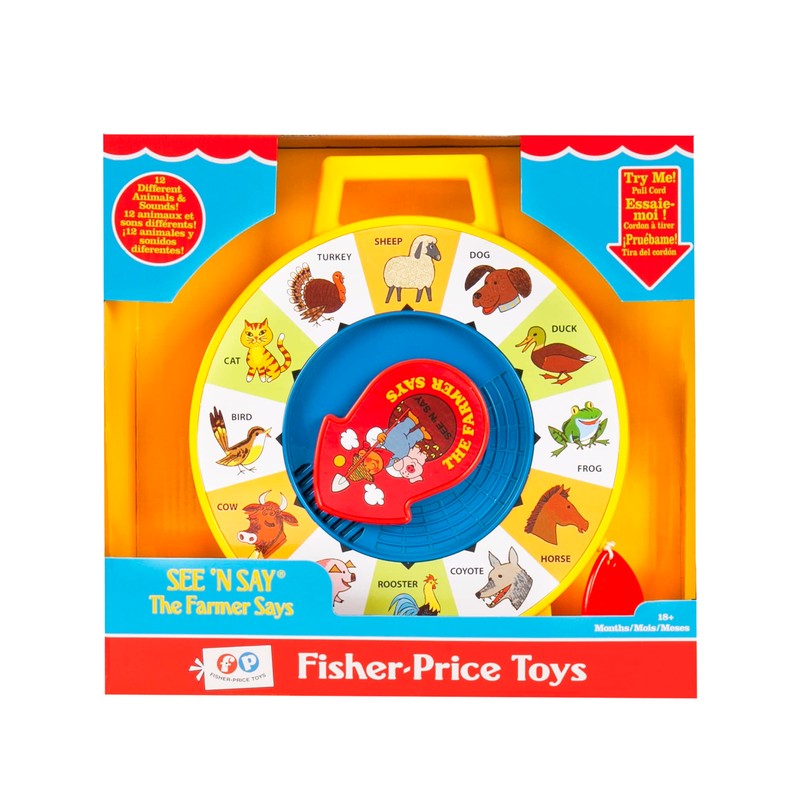 Fisher Price Classics - Farmer Says See 'n Say -