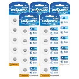 Fuspower Cr1025 Br1025 10255 3V Lithium Batteries (25PCS)