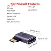 Kework 2 Pack 8K UHD Mini HDMI Adapter, 48Gbps 3D