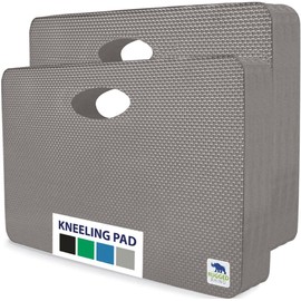 Rugged Rhino Soft Foam Kneeling Pad, Thick Knee Mat Resists Water, Durable Shock Absorbent Pads, Comfortable Strong Rebound, Gardening, Mechanic Tools, Bath Tub Essentials 2 Pack Slate Gray