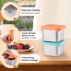 AUTUUCKEE 2 Pcs Snack Containers, Leakproof Small Food Containers with