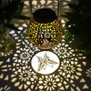 Patio Lawn Spherical Skeleton Projection Lamp Metal Butterfly Dragonfly Hummingbird