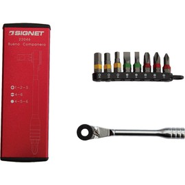 Astro Products SIGNET 22046 Mini Ratchet Set, Red