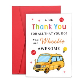 School Bus Driver Appreciation Gifts for Men Women Gift Cards Christmas Stocking Stuffers Gifts Thank You Gifts School Bus Driver Retirement Thanksgiving Birthday End of Year Leaving Cards Gift