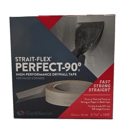 Strait-Flex P90-100 2-1/6in X 100ft Perfect-90 Flexible Corner Trim Case NEW