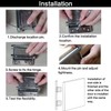 Pair of 8" Heavty Duty Double Action Spring Hinges, Self