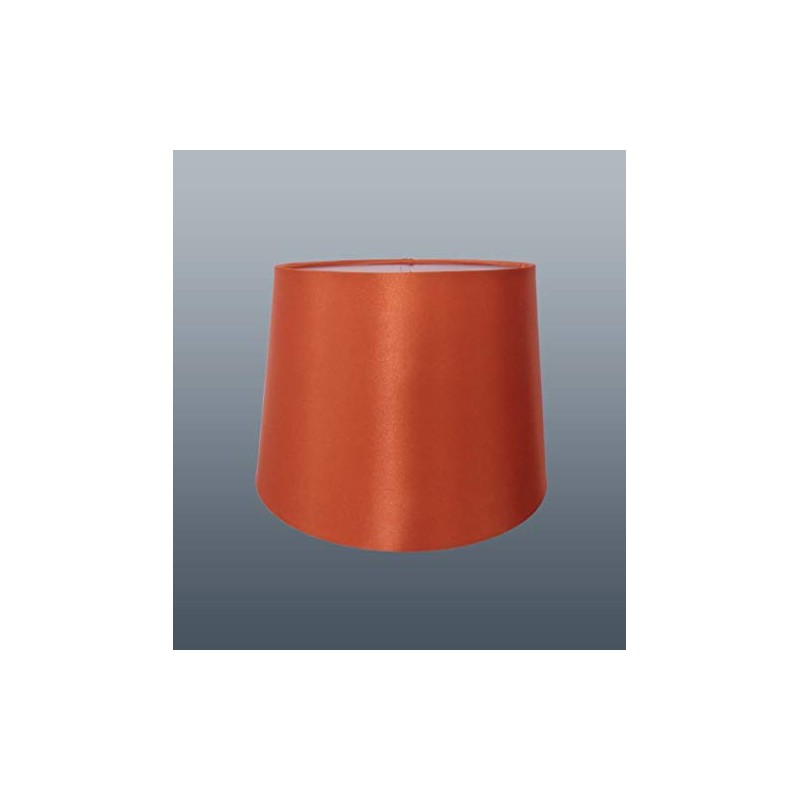 8" Faux Silk Orange Lampshades