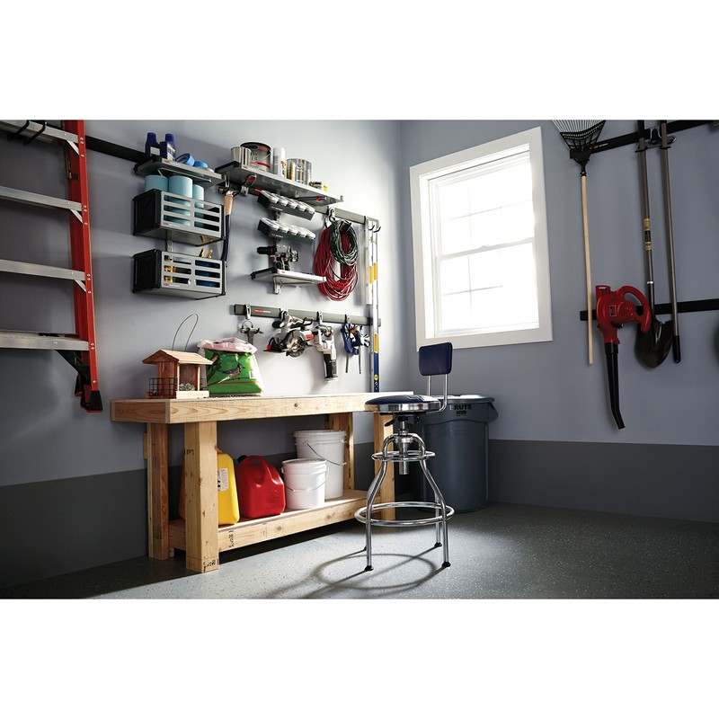 Rubbermaid FastTrack Rail Access Bin Garage Organization Bin for Sports