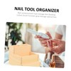 BIUDECO Nail Tool Storage Box Double Makeup Organizer for Desk
