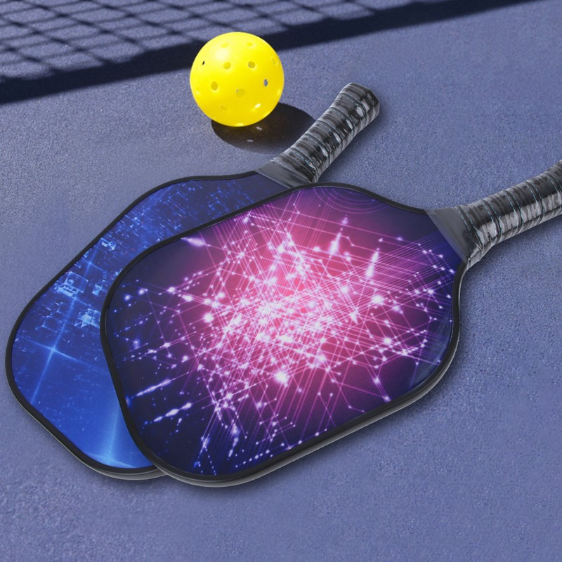 Portable Carbon Fiber Pickleball Paddle Ball Game Set Training Sport