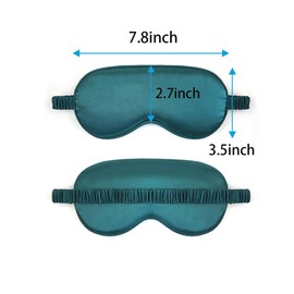 Bepisof 4 Pack Silk Eye Mask,Ultra Soft Satin Sleep Masks for Men & Women,Shading Effect, Zero Pressure and Eco-Friendly, Perfect for Sleeping & Traveling(black, dark green, rose red, and navy blue).