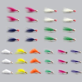 Crappie Jigs Fishing Lure 34pcs 1/32oz for Panfish Jig Sunfish Bluegill Bass Zander Crappie Pliers Fishing Marabou Feather Jig Micro Jig Head Hook