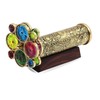 YVCrafts Brass Kaleidoscope Floral Garden Includes Two Saprate Truning Wheels-A