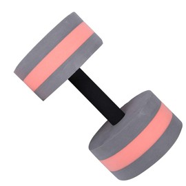 Floating Dumbbell Eco-Friendly Roundness Foam Water Floating Dumbbell Senior Fitness Equipment for Water Aerobics Rehabilitation(Gray and Red)