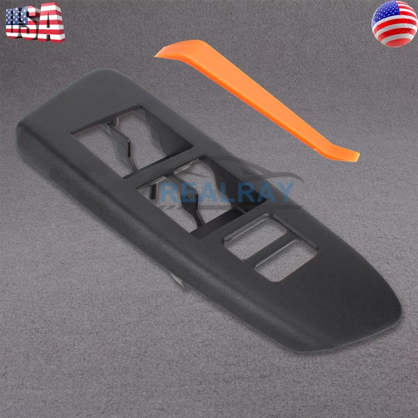 realray Black Window Switch Bezel For 2012-2015 Toyota Tacoma 2.7L