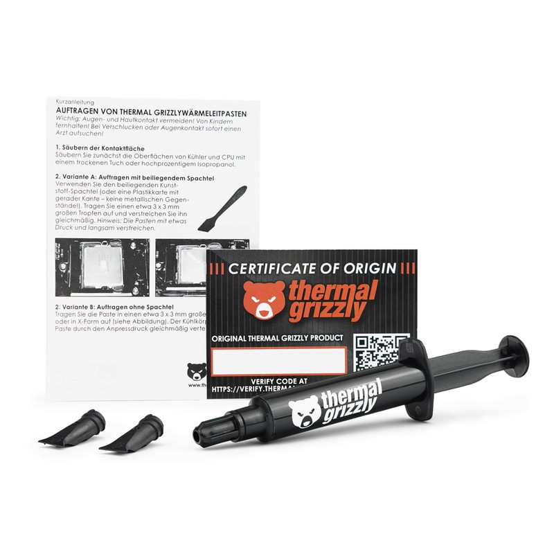 Thermal Grizzly Kryonaut The, High Performance Thermal Paste for Cooling