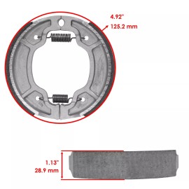 Caltric Front Brake Pads & Rear Brake Shoes for Yamaha XV250 Virago 250 1994 1995-2007