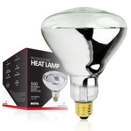 250 Watt Heat lamp Bulb for Bathroom R40 Incandescent Shower Heat Lamp Clear Infrared Bath Light 250R40 Chicken Light Bulb E26 Base 1 Pack