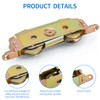 Huazu Heavy-Duty Sliding Door Rollers - 1-1/4" Steel Ball Bearing,