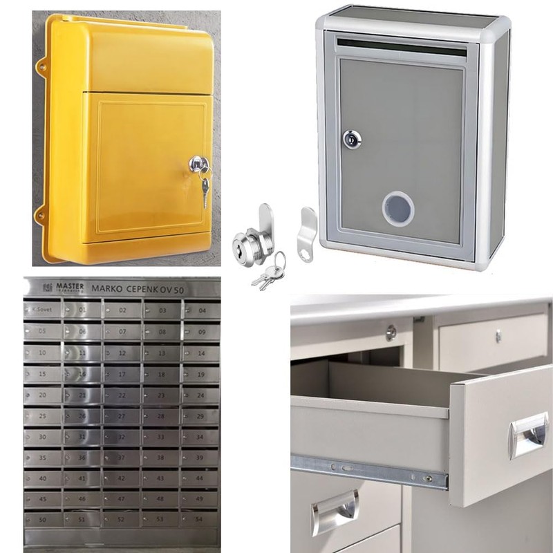 Cabinet Cam Locks Keyed Alike, 5/8 inch Toolbox Lock, Cabinet,