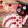 Fyeoxle 10Pack 2025 Graduation Stickers Class of 2025 Round Label
