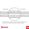 Starrett C636EM-6 Spring Tempered Steel Rule with Inch and Millimeter