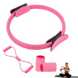 Pilates Equipment,Pilates Kit,3Pcs Adjustable Yoga Fitness Equipment Durable Resistance Home Pilates Kit for Women,Core Balance Gym Rings Pilates Set