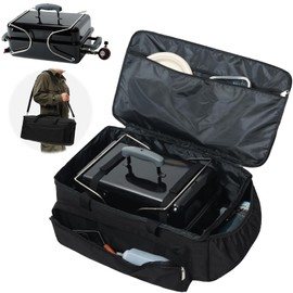 COMPEAK Carry Bag for Weber Go-Anywhere Gas & Charcoal Grill, Compatible with Models 1141001 121020, Padded Carrying Case for Weber Portable Grill, with Pockets for Camping Accessories (Bag Only)