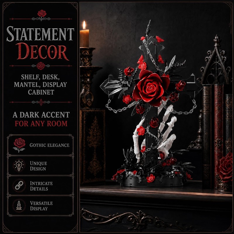 Myth Qholve Gothic Skull Building Set 720pcs Dark Decor