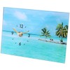 Keystone CL050034 Glass Art Picture Clock, 7.9 x 1.8 x