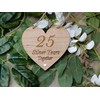 25th Year Silver Wedding Grandparents Anniversary Gift Plaque