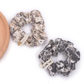 BIANHUAN Scrunchie Hair Rubber Adult Hair Accessories, 2-Piece Set, Cute, Stylish, Hair Closure, Hair Ornament, Simple, Daily Office, Gift