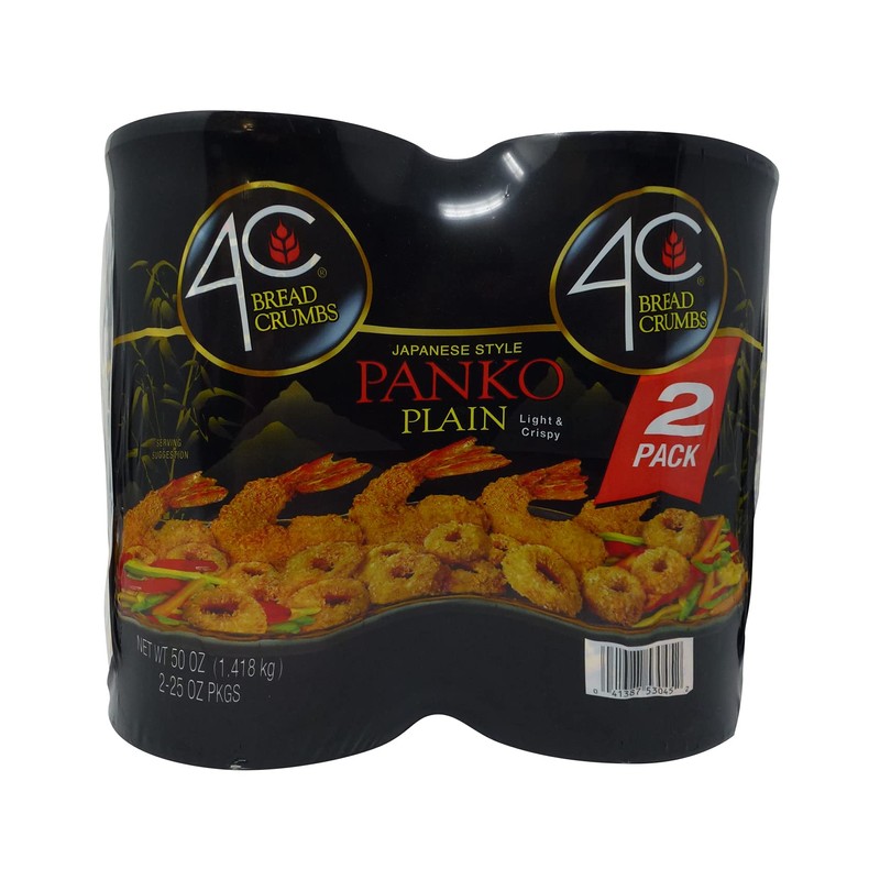 4C Plain Japanese Style Panko Bread Crumbs, 2 Pack